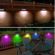 Світильник садовий rgb, вуличний настінний світильник / водонепроникний MULTI