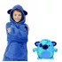 Блакитний Дитяча іграшка-толстовка плед трансформер з капюшоном та рукавами 3 в 1 Huggle Pets Hoodie