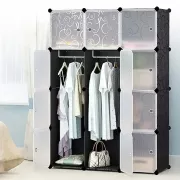 Пластикова складана шафа Storage Cube Cabinet 12 секцій