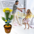 Танцующий кактус, свето - музыкальная игрушках, Dancing Cactus TikTok кактус в вазоне 34 см