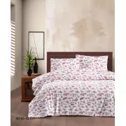 Білий з червоним Тепла постільна білизна / байкова євро розміру фланель 100%-бавовна Туреччина Cotton Collection