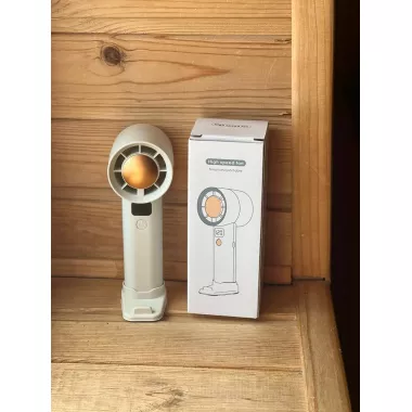 Вентилятор портативный настольный ручной 2025 New Violent Turbo / Gear LY-934 со встроенным аккумулятором и с цифровым дисплеем, 5 скоростей