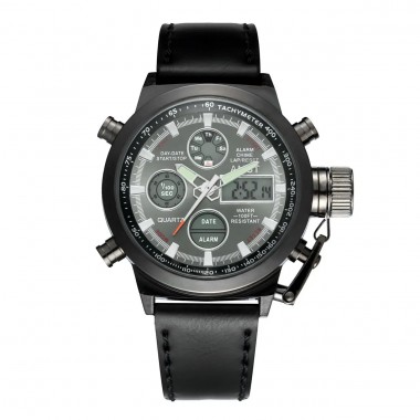 Наручные мужские часы AMST Watch / Армейские мужские часы с подстветкой влагостойкие