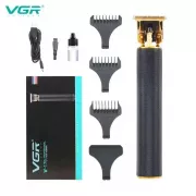 Профессиональный триммер VGR V-179 машинка для стрижки волос и бороды аккумуляторная с насадками (1, 2, 3 мм)