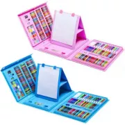 Набор для рисования в чемодане с мольбертом 208 предметов