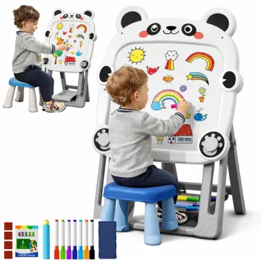 Детский мольберт для творчества и обучения с набором для рисования / Доска для рисования