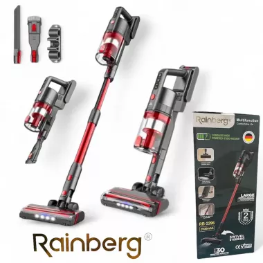 Вертикальный аккумуляторный пылесос Rainberg 2500 Вт беспроводной, для уборки, дома