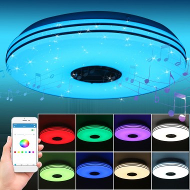 38см світлодіодний RGB світильник стельовий bluetooth + пульт дистанційного керування 38см світлодіодний RGB світильник стельовий bluetooth + пульт дистанційного керування
