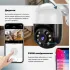 Уличная поворотная IP камера видеонаблюдения WiFi 2mp ICSee / камера наружного наблюдения для дома Black