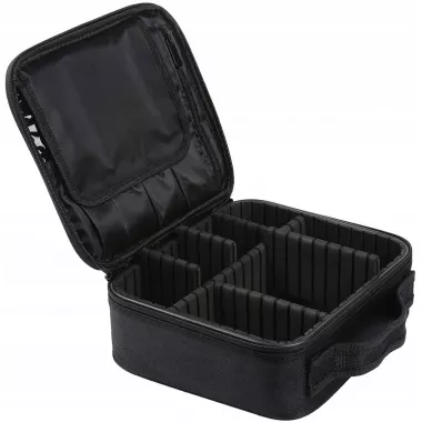 Чорна Органайзер бокс бьюті кейс косметичка валіза сумка для зберігання косметики та приладдя 26х23х10 см