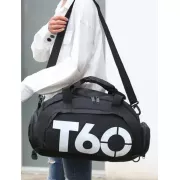 Спортивная сумка для спортивных вещей черного цвета T60 Сумка-рюкзак спортивная на 35 л