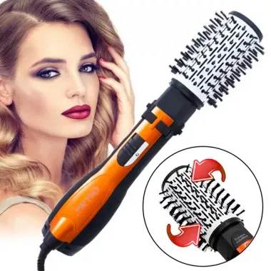 Фен гребінець, що обертається, з насадками Gemei GM-4828 повітряний стайлер для укладання волосся Фен гребінець, що обертається, з насадками Gemei GM-4828 повітряний стайлер для укладання волосся