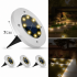 Садовый уличный светодиодный фонарь-подсветка на солнечной батарее Solar Pathway Lights 4шт 7см Садовый уличный светодиодный фонарь-подсветка на солнечной батарее Solar Pathway Lights 4шт 7см