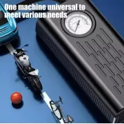 Портативный автомобильный компрессор AND1322, насос от прикуривателя 12V с манометром