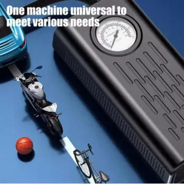 Портативный автомобильный компрессор AND1322, насос от прикуривателя 12V с манометром Портативный автомобильный компрессор AND1322, насос от прикуривателя 12V с манометром