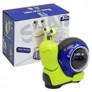 Музыкальная игрушка улитка павлик с 3D проектором, украинский язык, зеленый