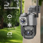 Вулична камера з двома лінзами SC03 V380pro ART 8761 підтримка 4G