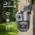 Уличная камера с двумя линзами SC03 V380pro ART 8761 поддержка 4G