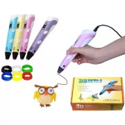 3D ручка c LCD дисплеем и набором эко пластика для 3Д рисования 3D Pen Blue