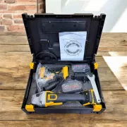 Набор аккумуляторных инструментов шуруповерт + болгарка 48V (2 акб) Желтый