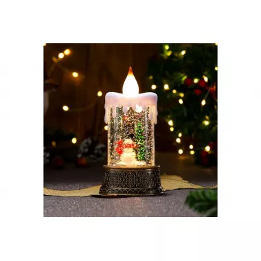 Новогодняя декоративная музыкальная свеча (SH2826)