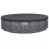 Каркасный круглый бассейн 549х132 см на 26 000 л с фильтр-насосом, лестницей, тентом Bestway 561KC Каркасный круглый бассейн 549х132 см на 26 000 л с фильтр-насосом, лестницей, тентом Bestway 561KC