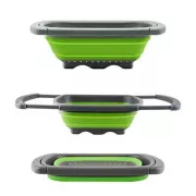 Складной дуршлаг Benson BN-091 силиконовый друшлаг для мытья овощей и фруктов Бенсон друшлак Бэнсон