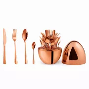 Столовые приборы из нержавеющей стали EGG 24 шт Bronze