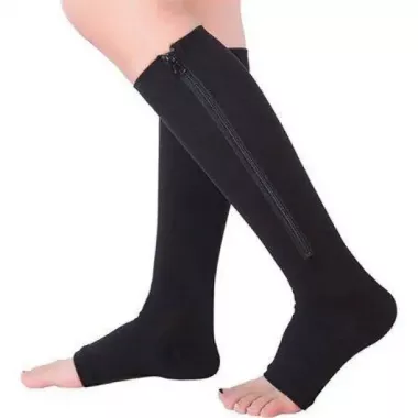 Компресійні гольфи Zip Sox, шкарпетки від варикозу Бежеві