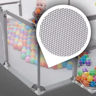 Детский игровой манеж-ограждение 125х125х63см для игр с баскетбольной корзиной и карманом для игрушек Серый Детский игровой манеж-ограждение 125х125х63см для игр с баскетбольной корзиной и карманом для игрушек Серый