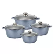 Набор кастрюль с мраморным покрытием 8 предметов Benson BN-379