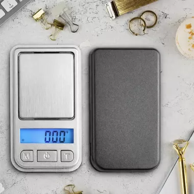 Карманные ювелирные весы с защитной крышкой, компактного размера 0,01 г – 200 г