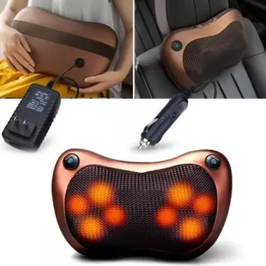 Массажная подушка CHM-8028 для машины и дома с инфракрасным подогревом