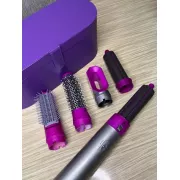Стайлер + Коробка 5в1 HAIR BRUSH Styler для различных типов волос с функциями придания объема, выпрямления, укладки Фиолетовый