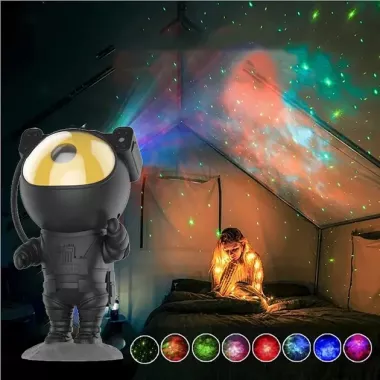 Ночник LED Астронавт / Лазерный проектор звездного неба BLACK Космонавт Ночник LED Астронавт / Лазерный проектор звездного неба BLACK Космонавт