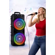 Колонка Bluetooth Wireless Speaker TTD-2807 / Портативная караоке-колонка с RGB-подсветкой