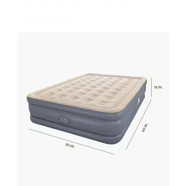 Надувной двухместный матрас со встроенным насосом 200x150x40 см