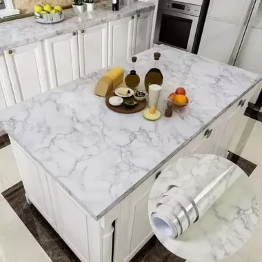 Самоклеящаяся пленка Supretto Мрамор 5Mх0. 60M Черная