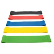 Резинки для фитнеса 30см, универсальный тренажер, 5 резинок, Резинки для йоги, Резинки для пилатеса