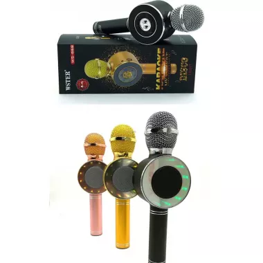 Караоке мікрофон Wster WS-669 бездротовий мікрофон із вбудованим динаміком