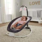 Дитяче крісло-гойдалка для новонароджених до 9 кг, (74х74х48см), 6917, Рожевий