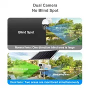 4K Бездротова камера Solar 4G, подвійний об'єктив, нічне бачення V380 Pro CCTV 8MP