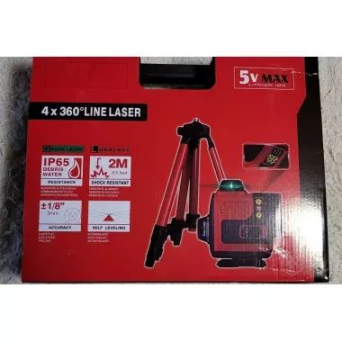 Лазерний рівень 4D 16 ліній із проекцією 360°