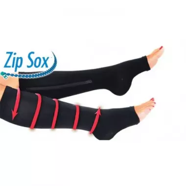 Компресійні гольфи Zip Sox, шкарпетки від варикозу Бежеві