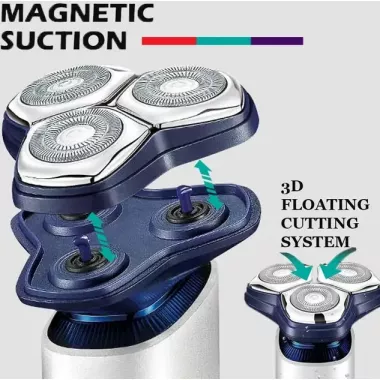 Електробритва VGR V-328 - роторна, водонепроникна, LED-дисплей, бездротова