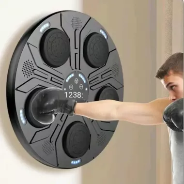 Настенный тренажер электронная мишень музыкальная для бокса с перчатками New Настенный тренажер электронная мишень музыкальная для бокса с перчатками New