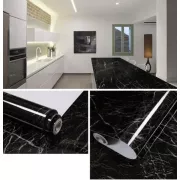 Самоклеящаяся пленка Supretto Мрамор 5Mх0. 60M Черная