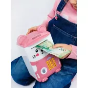 Копилка-сейф с кодовым замком и отпечатком Милый Мишка