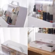 Органайзер для косметики и украшений с выдвижными ящиками Cosmetic Box Белый, GW-880
