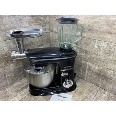 Кухонний комбайн 3 в 1 Rainberg RB-8080 Тістоміс / Мясорубка / Блендер / Планетарний міксер 4200В Кухонний комбайн 3 в 1 Rainberg RB-8080 Тістоміс / Мясорубка / Блендер / Планетарний міксер 4200В